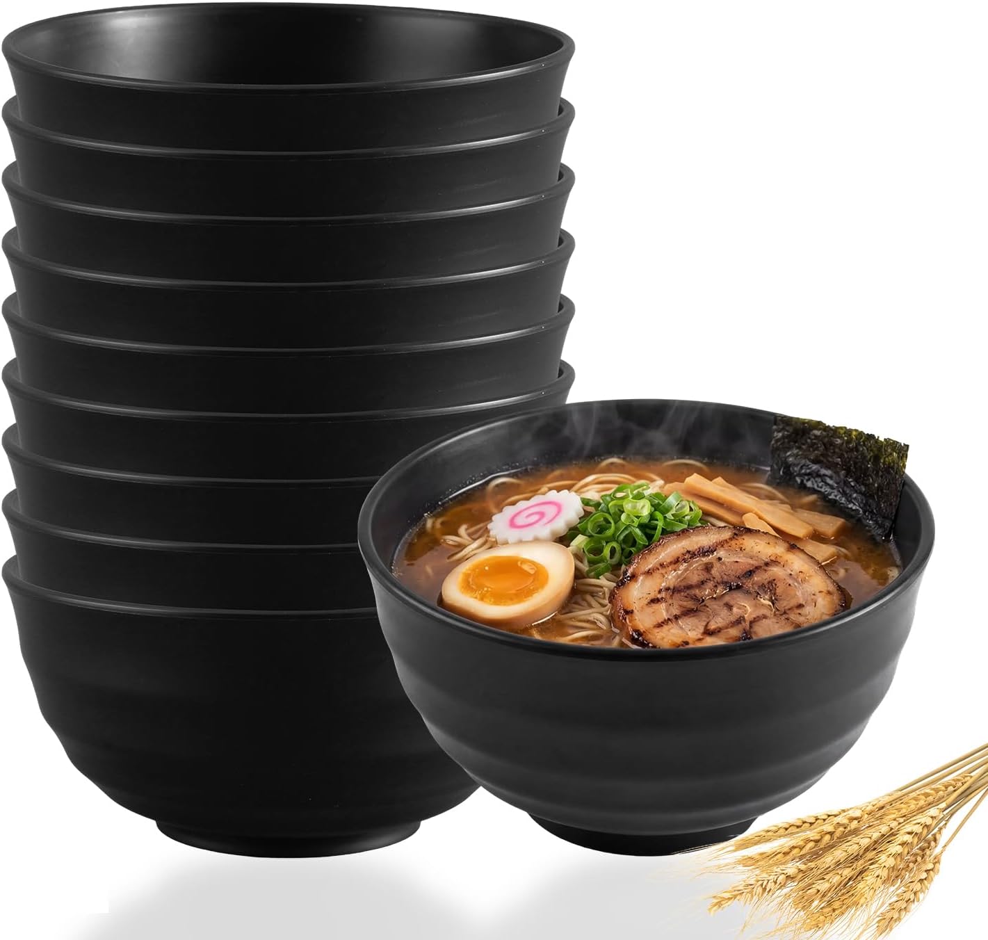 Black Wheat Straw Bowls