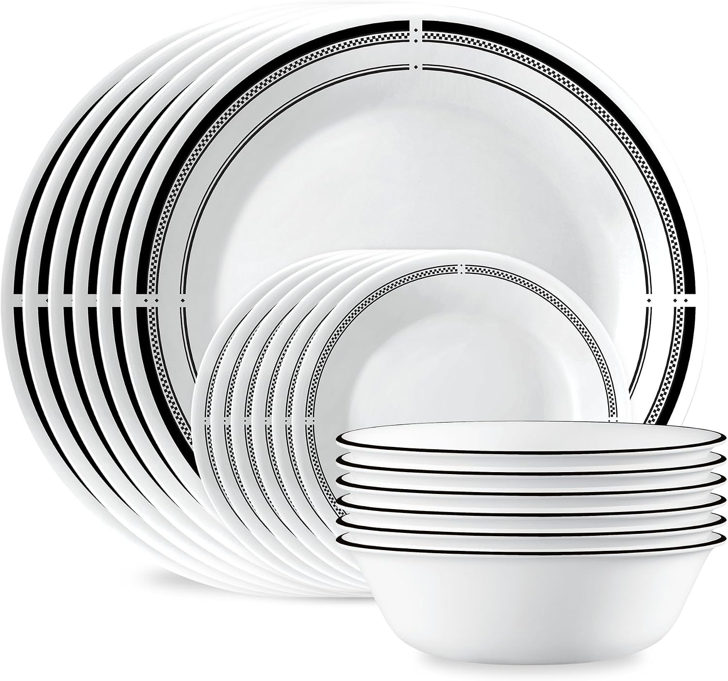 Vitrelle Glass Dinnerware Set - 18-Piece - Image 15