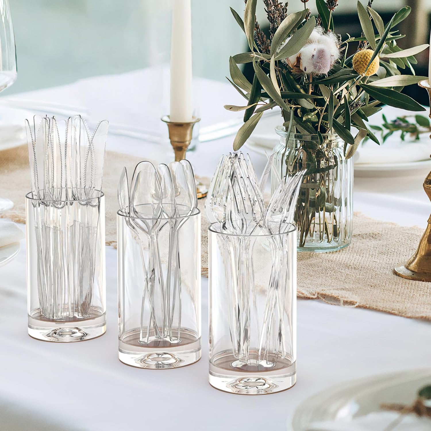 Clear Plastic Cutlery Set - 360-Count - Image 7