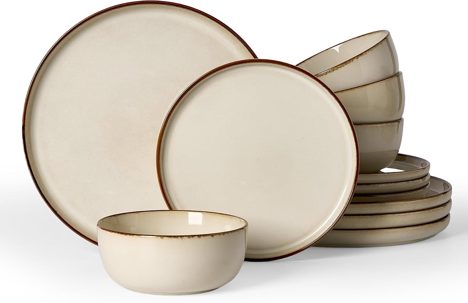 12-Piece Stoneware Dinnerware - Image 46
