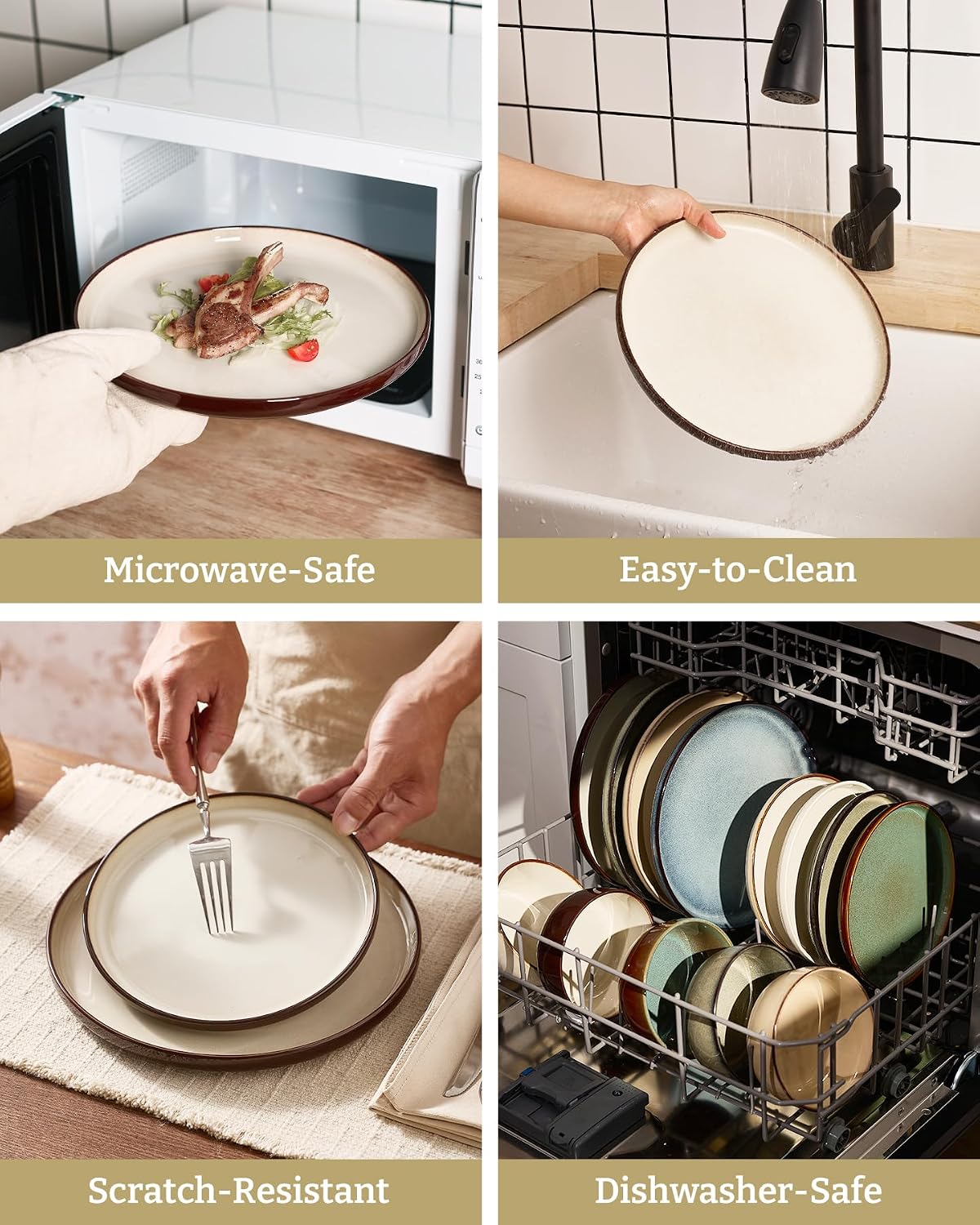 12-Piece Stoneware Dinnerware - Image 7