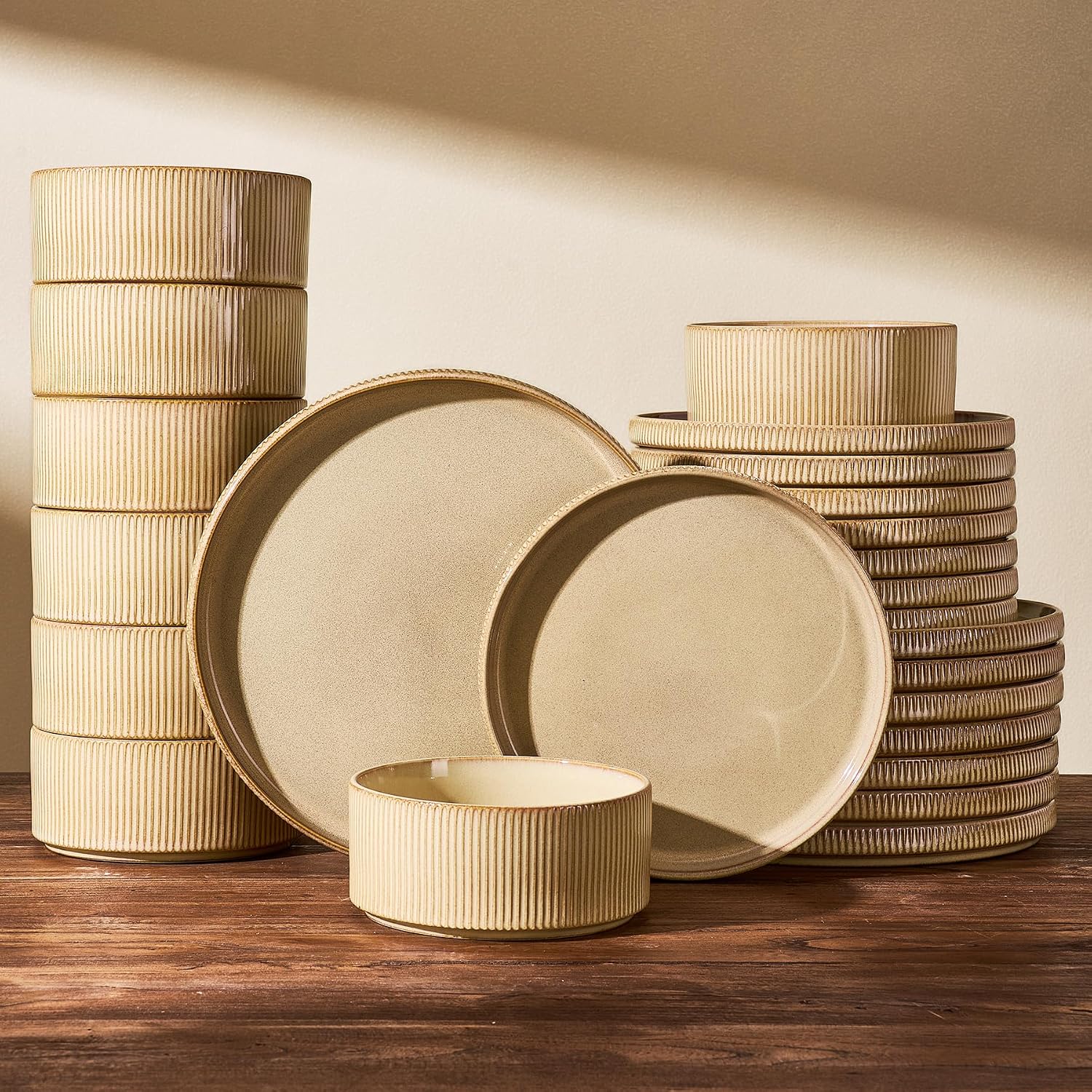 Stoneware Dinnerware Set - 18-Piece - Image 25