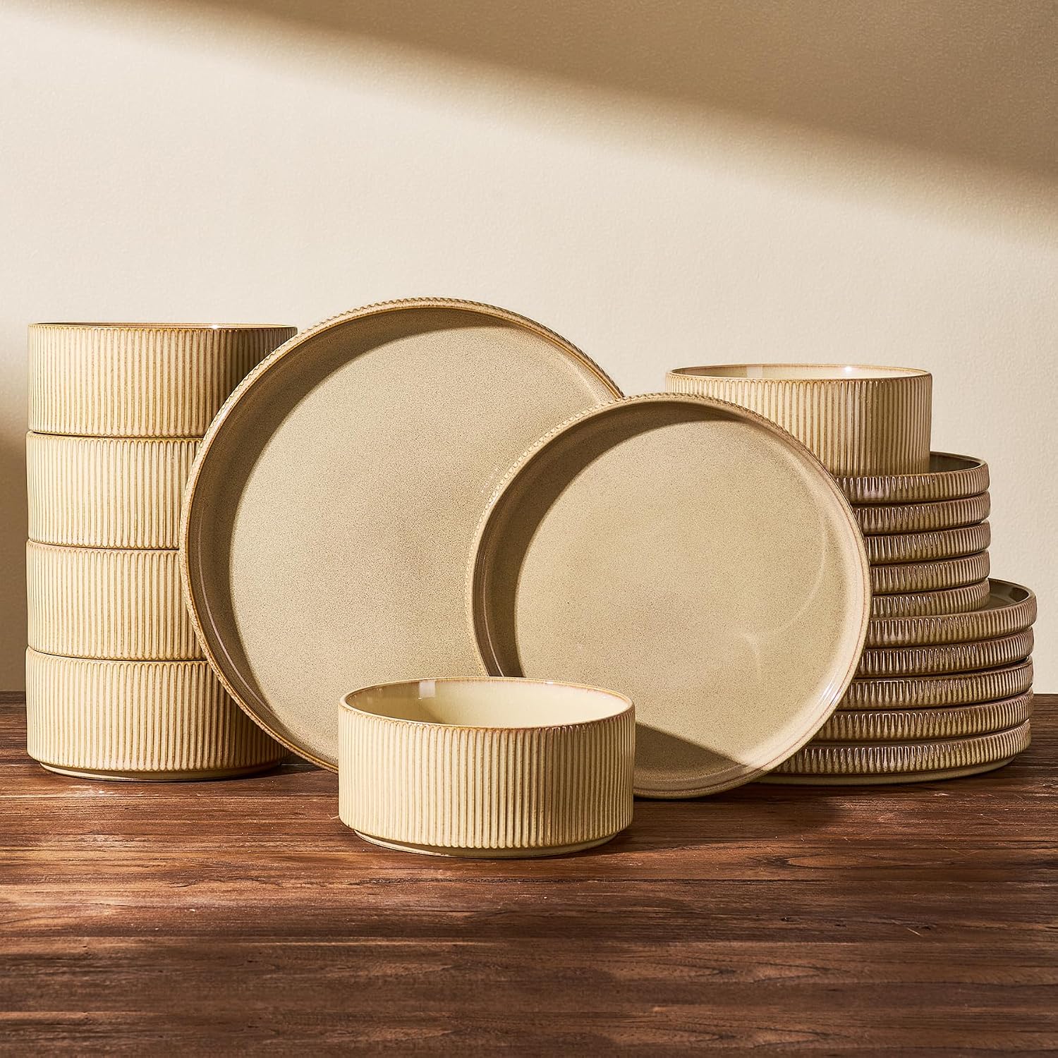Stoneware Dinnerware Set - 18-Piece - Image 12