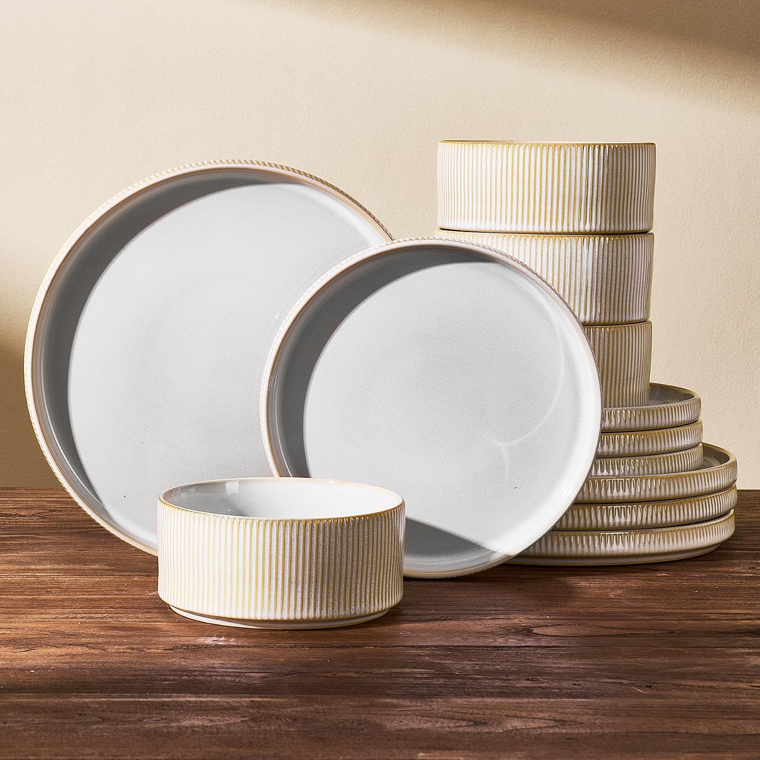 Stoneware Dinnerware Set - 18-Piece - Image 27