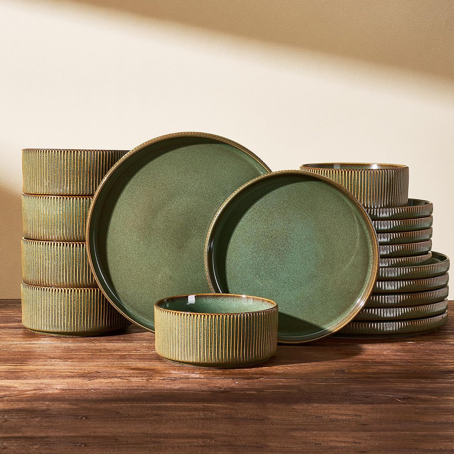 Stoneware Dinnerware Set - 18-Piece - Image 28