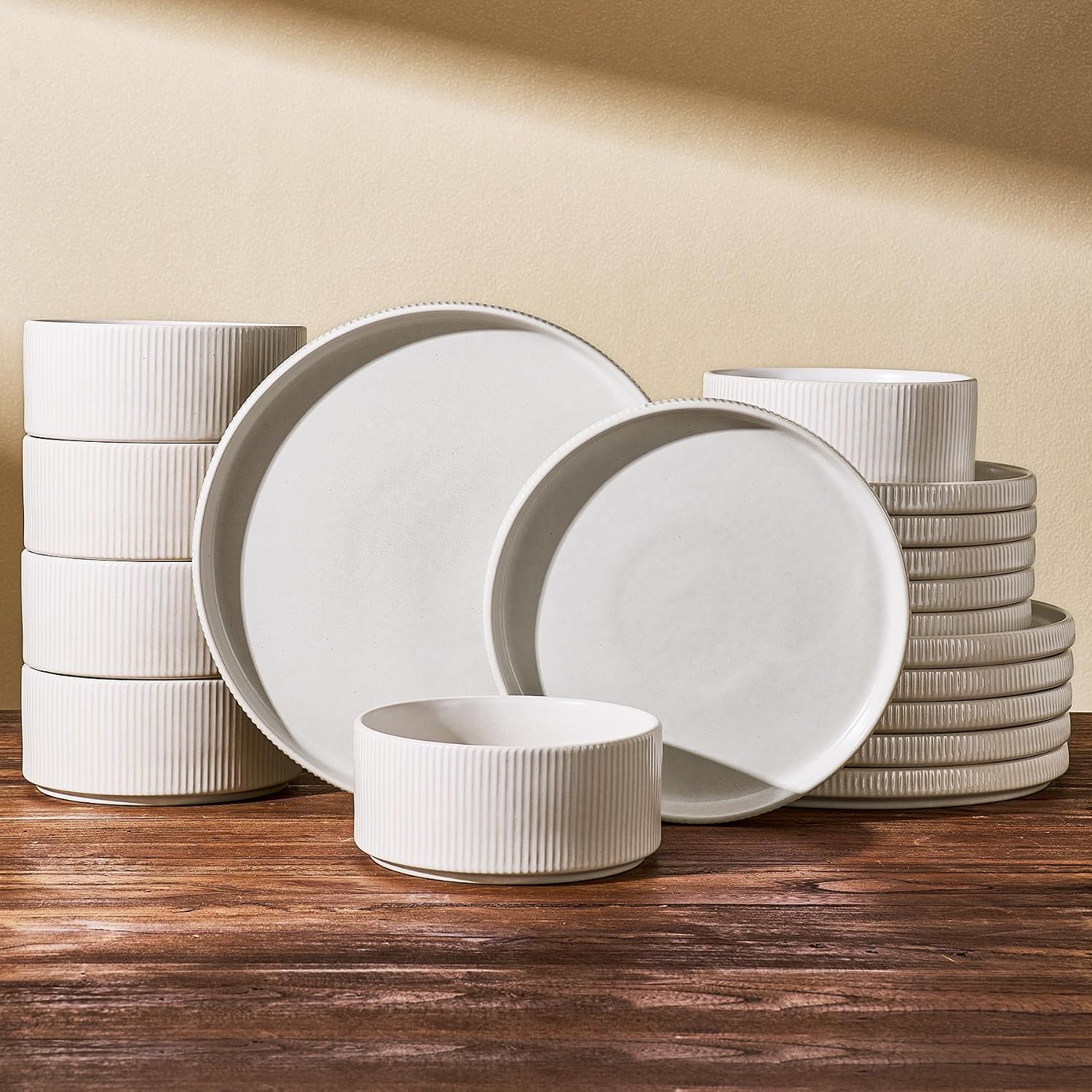 Stoneware Dinnerware Set - 18-Piece - Image 9