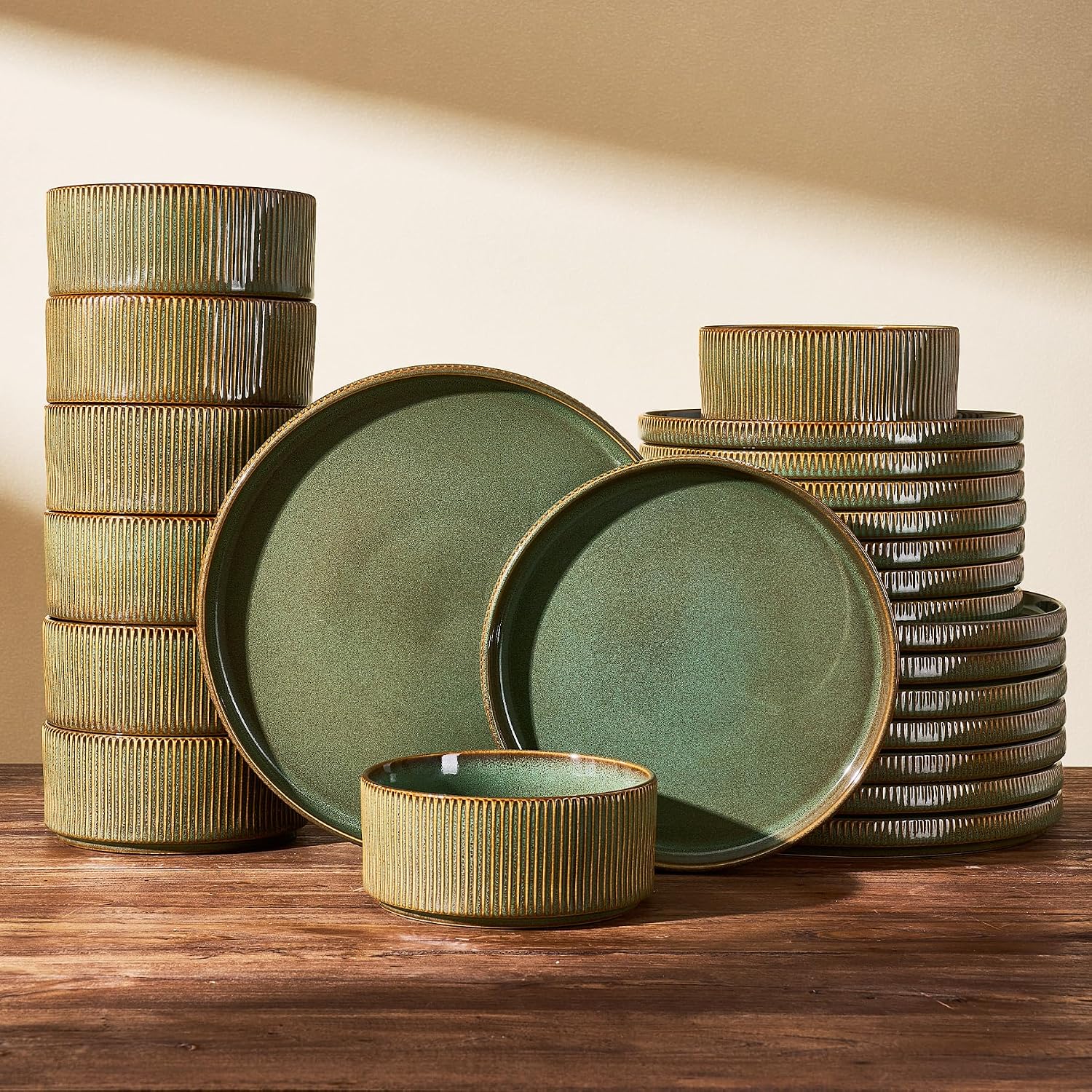 Stoneware Dinnerware Set - 18-Piece - Image 22