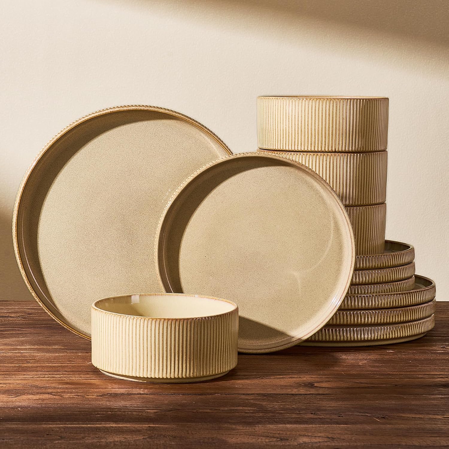 Stoneware Dinnerware Set - 18-Piece - Image 14