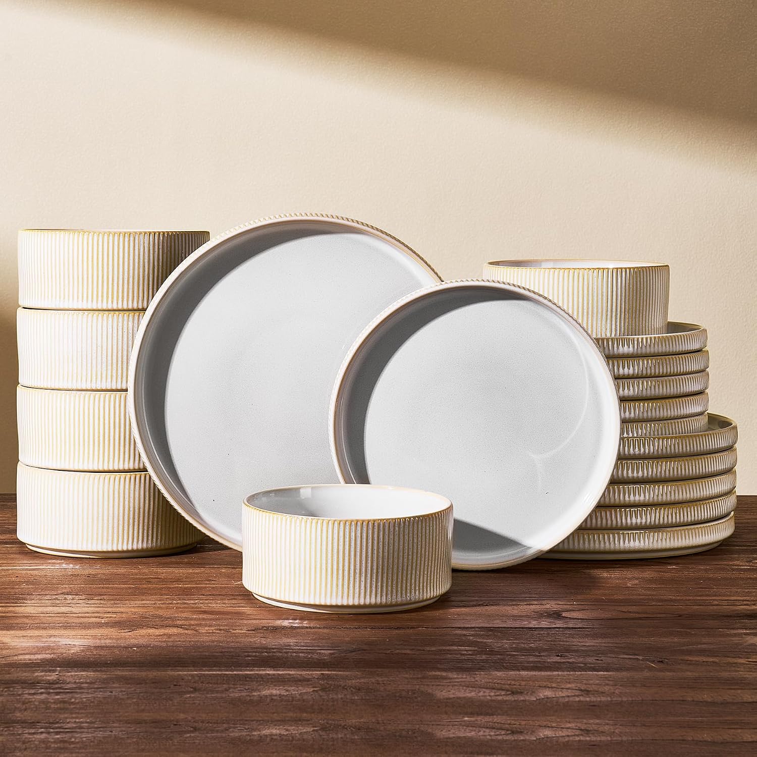 Stoneware Dinnerware Set - 18-Piece - Image 21