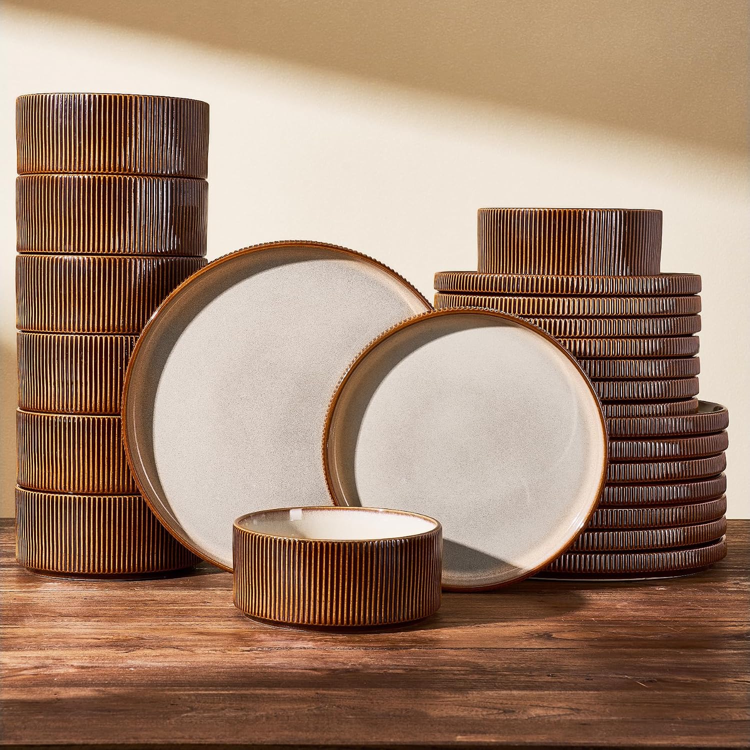 Stoneware Dinnerware Set - 18-Piece - Image 15