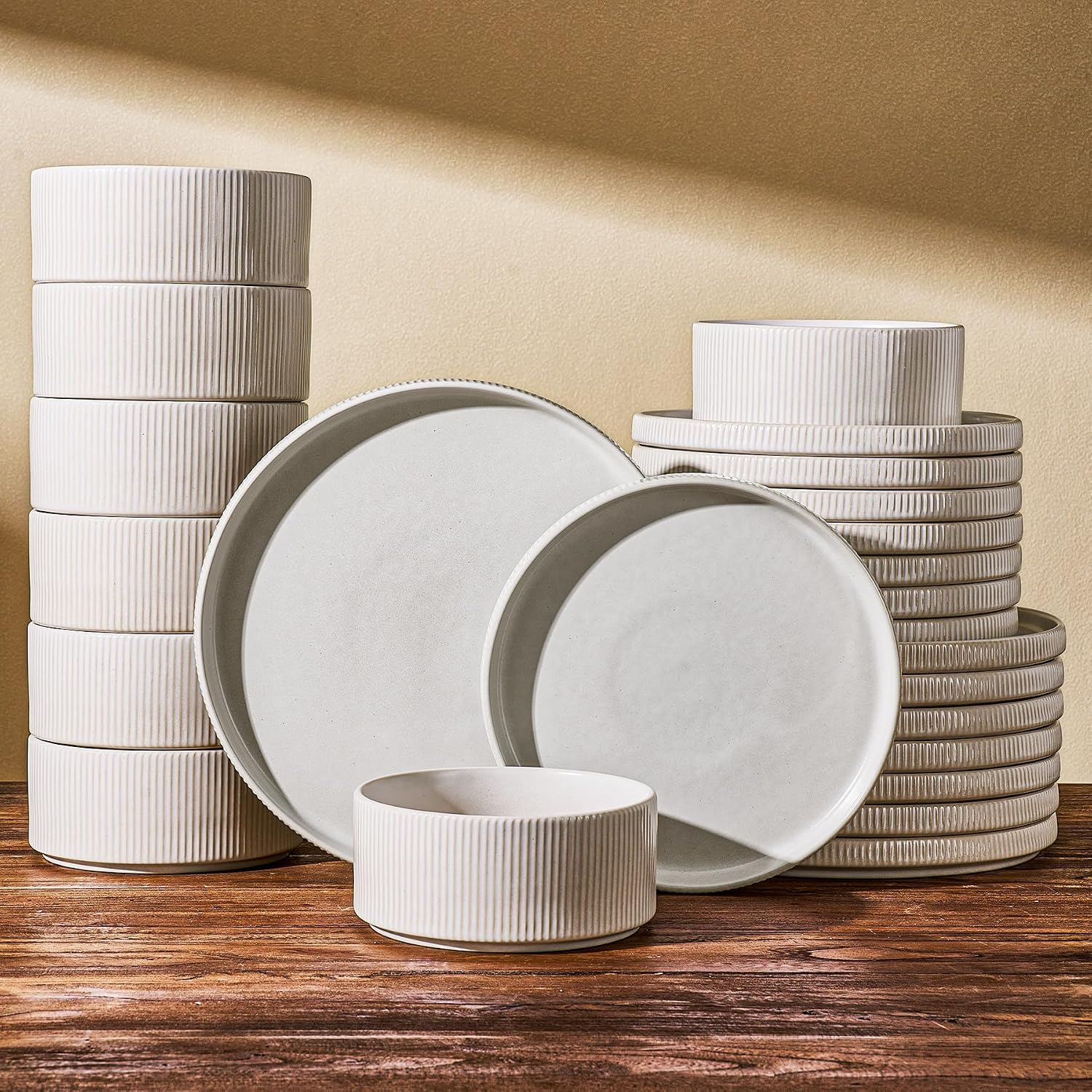 Stoneware Dinnerware Set - 18-Piece - Image 18