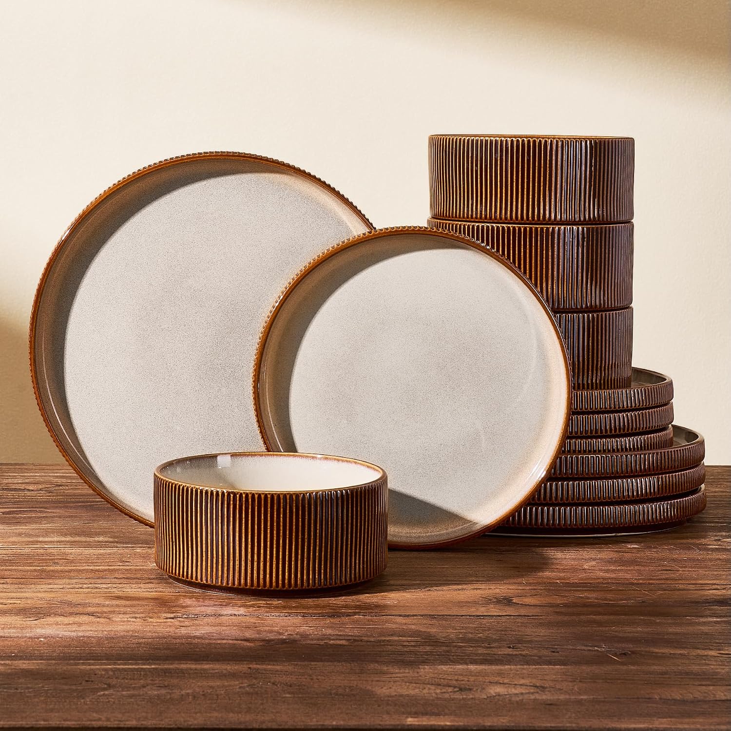Stoneware Dinnerware Set - 18-Piece - Image 23
