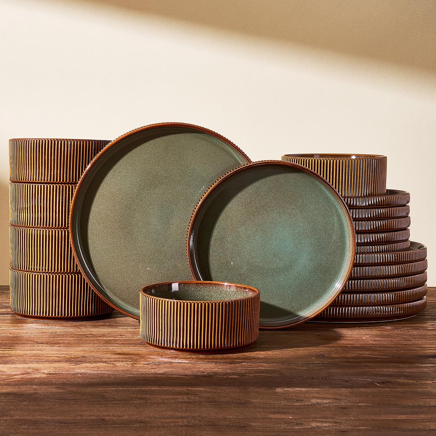 Stoneware Dinnerware Set - 18-Piece - Image 31