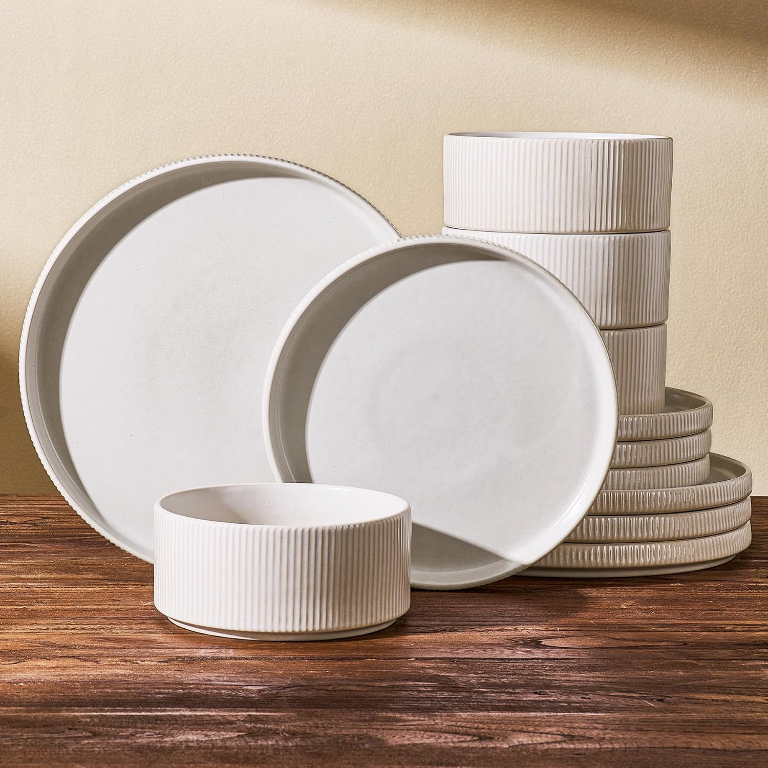 Stoneware Dinnerware Set - 18-Piece - Image 24