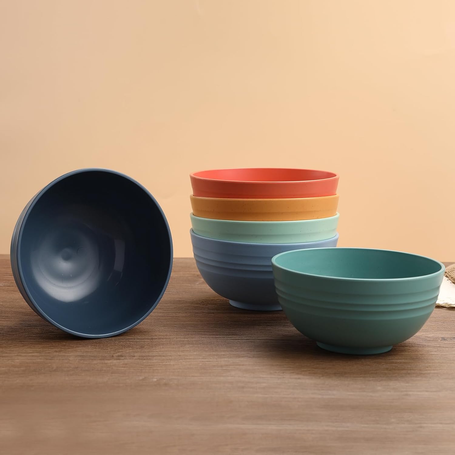 Wheat Straw Unbreakable Bowls - 12-Piece Set - Image 7