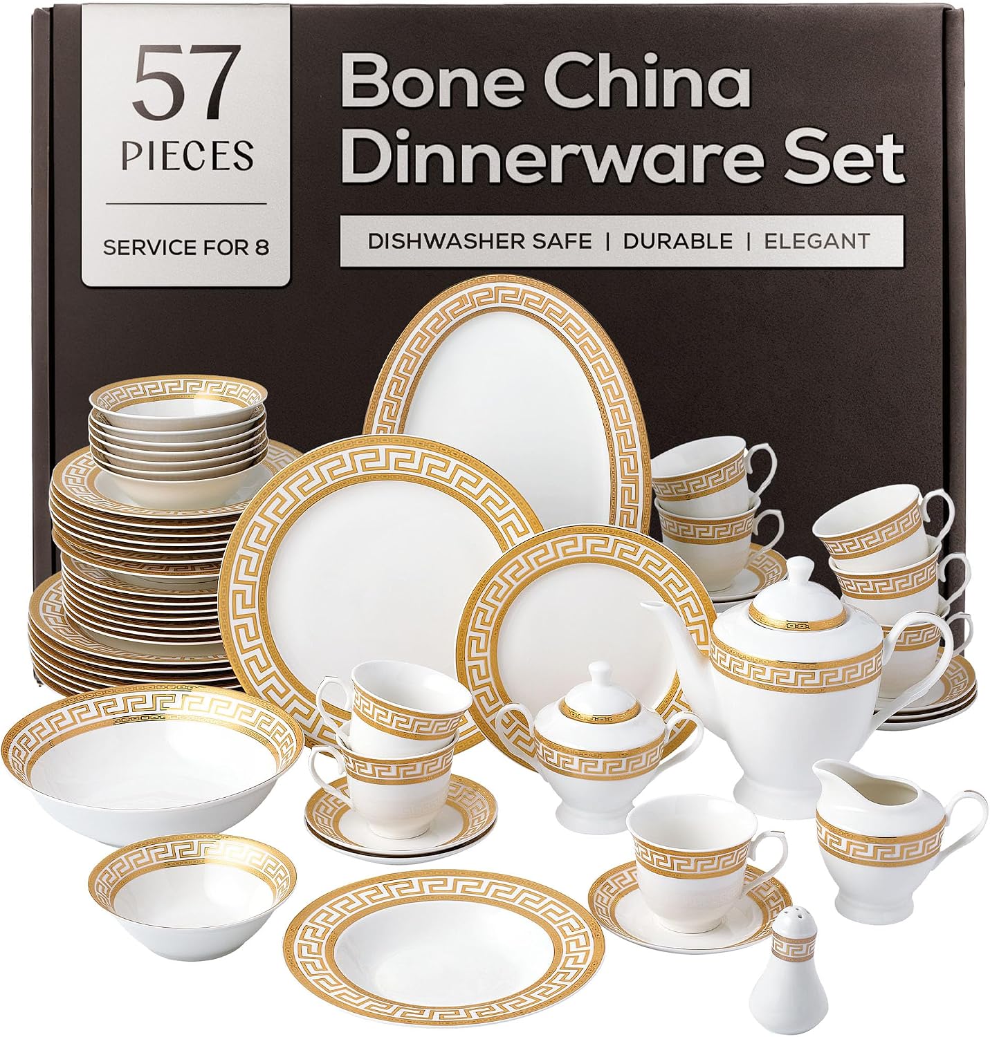 57-Piece Bone China