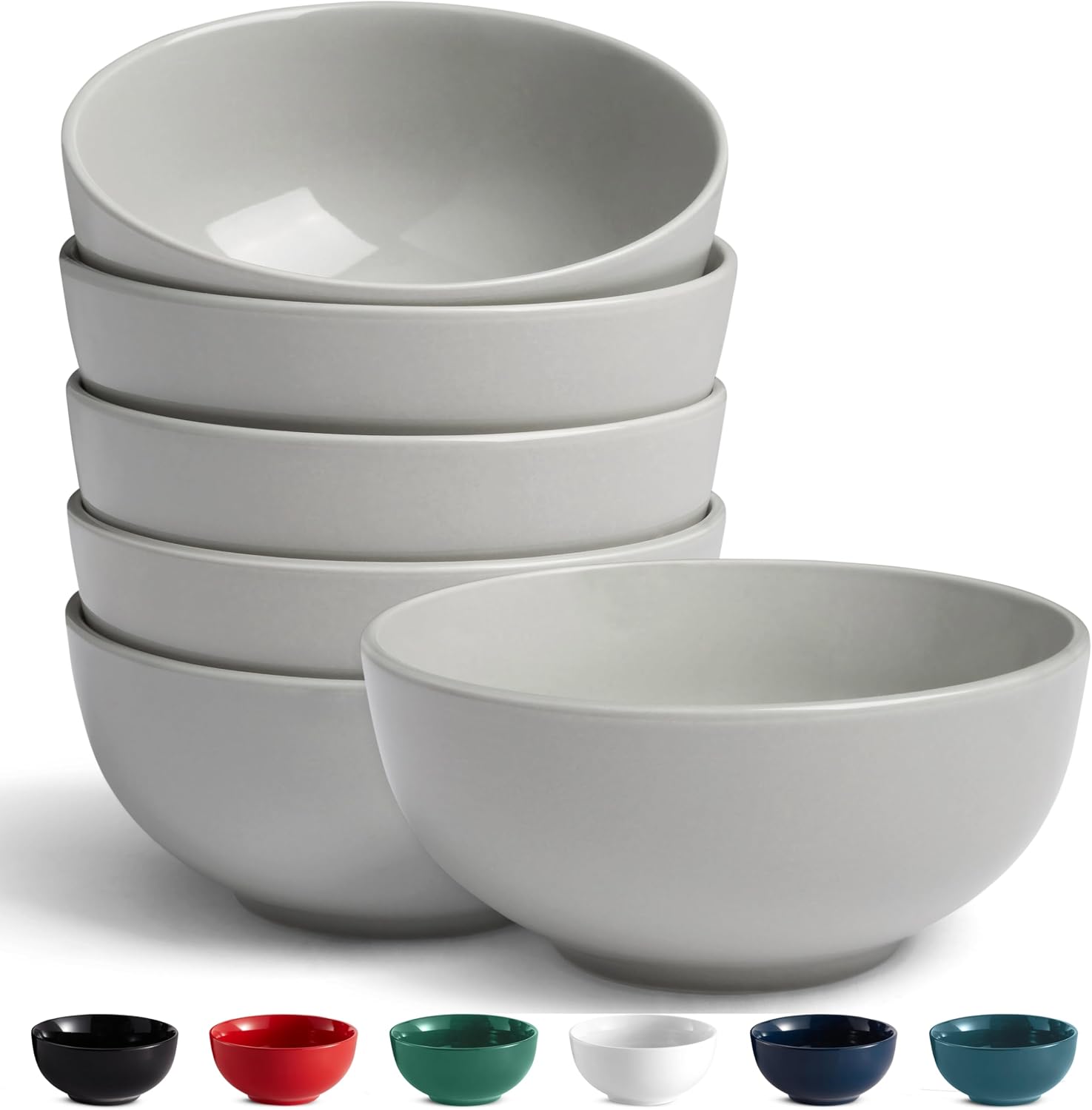 Marshmallow White Ceramic Bowls - Image 15