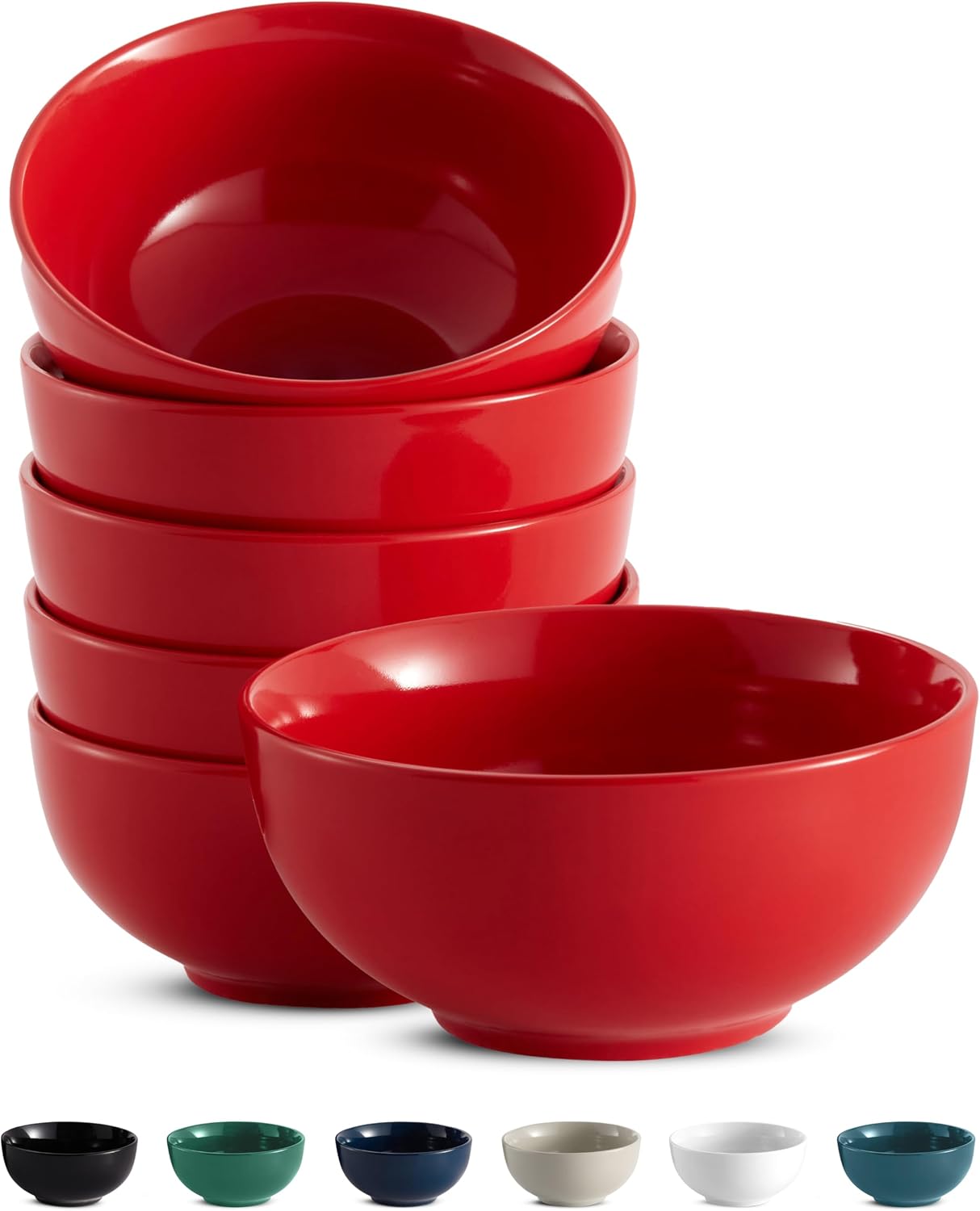 Marshmallow White Ceramic Bowls - Image 14