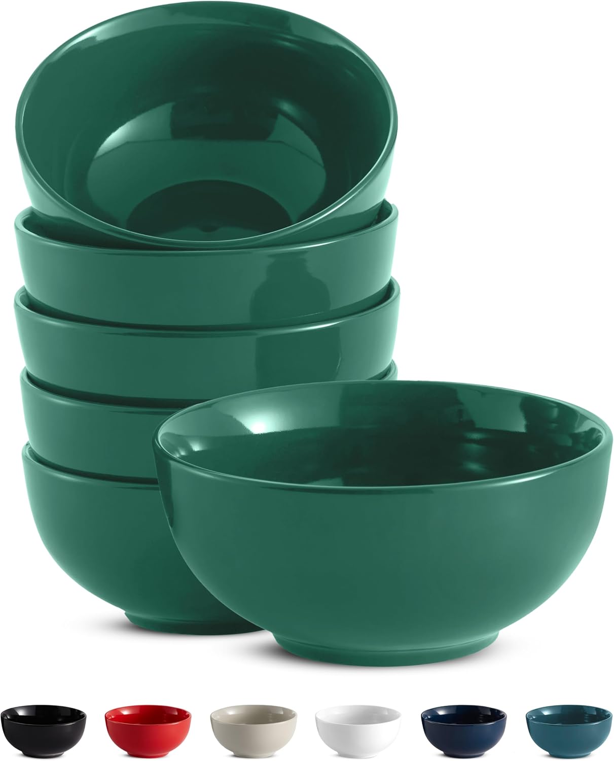 Marshmallow White Ceramic Bowls - Image 11