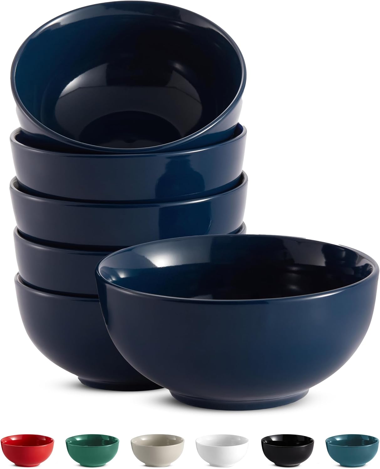 Marshmallow White Ceramic Bowls - Image 13