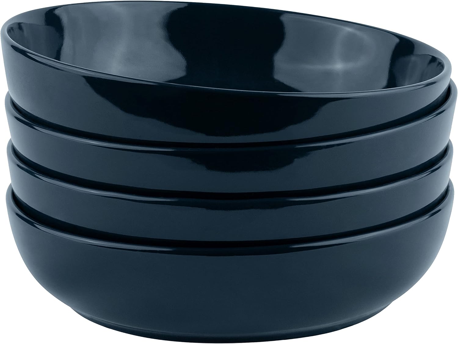 White Ceramic Pasta Bowls - 4-Piece - Image 14