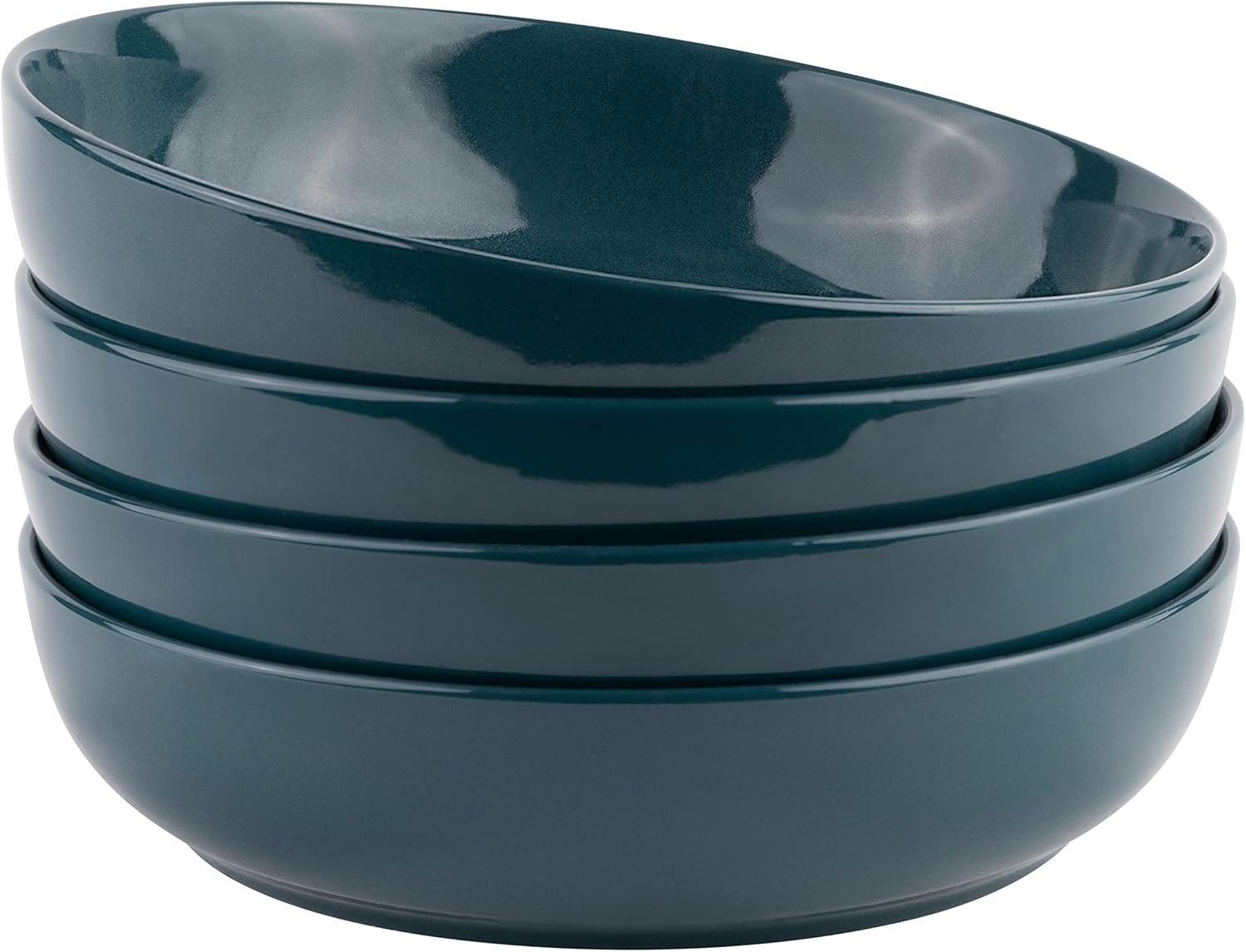 White Ceramic Pasta Bowls - 4-Piece - Image 16