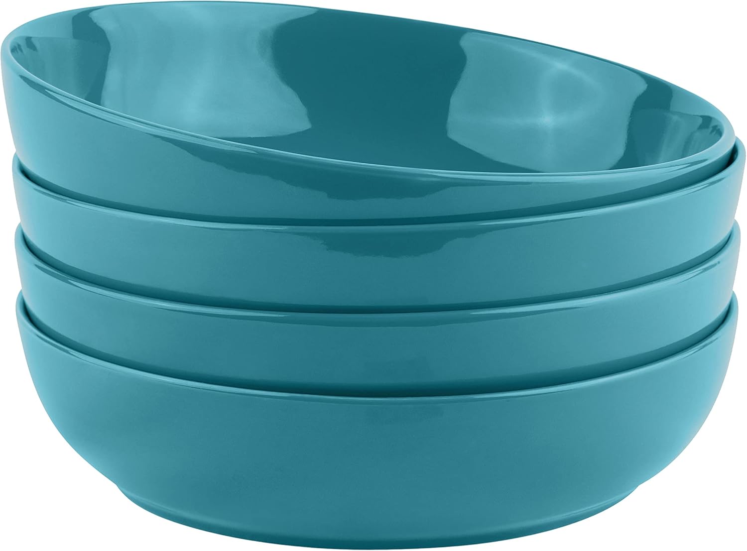 White Ceramic Pasta Bowls - 4-Piece - Image 11