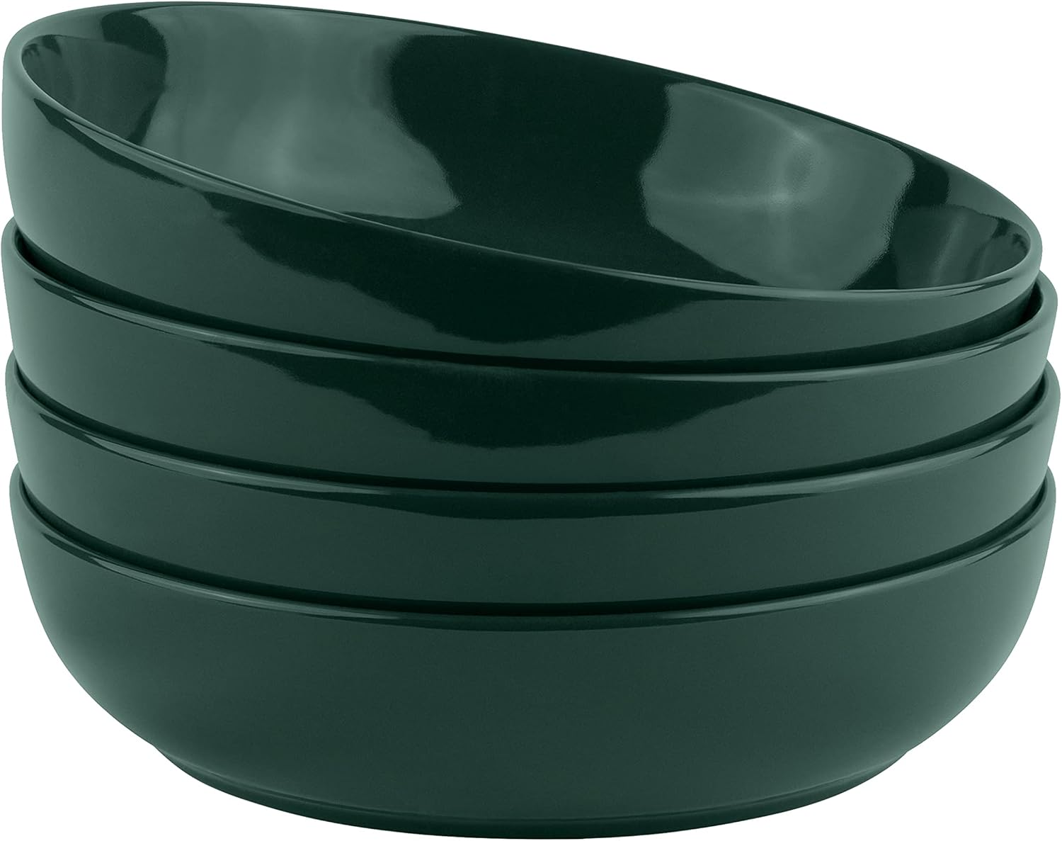 White Ceramic Pasta Bowls - 4-Piece - Image 18