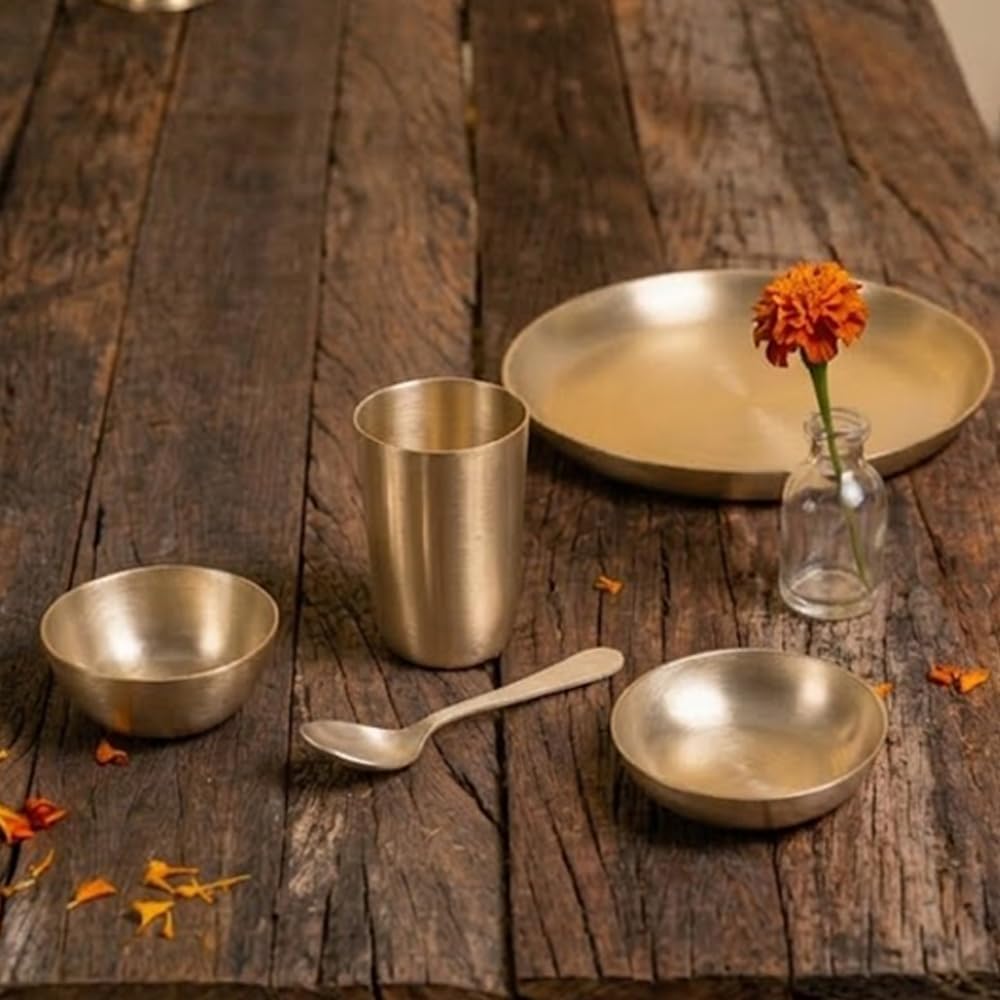 Kansa Dinnerware Set - 5-Piece - Image 7