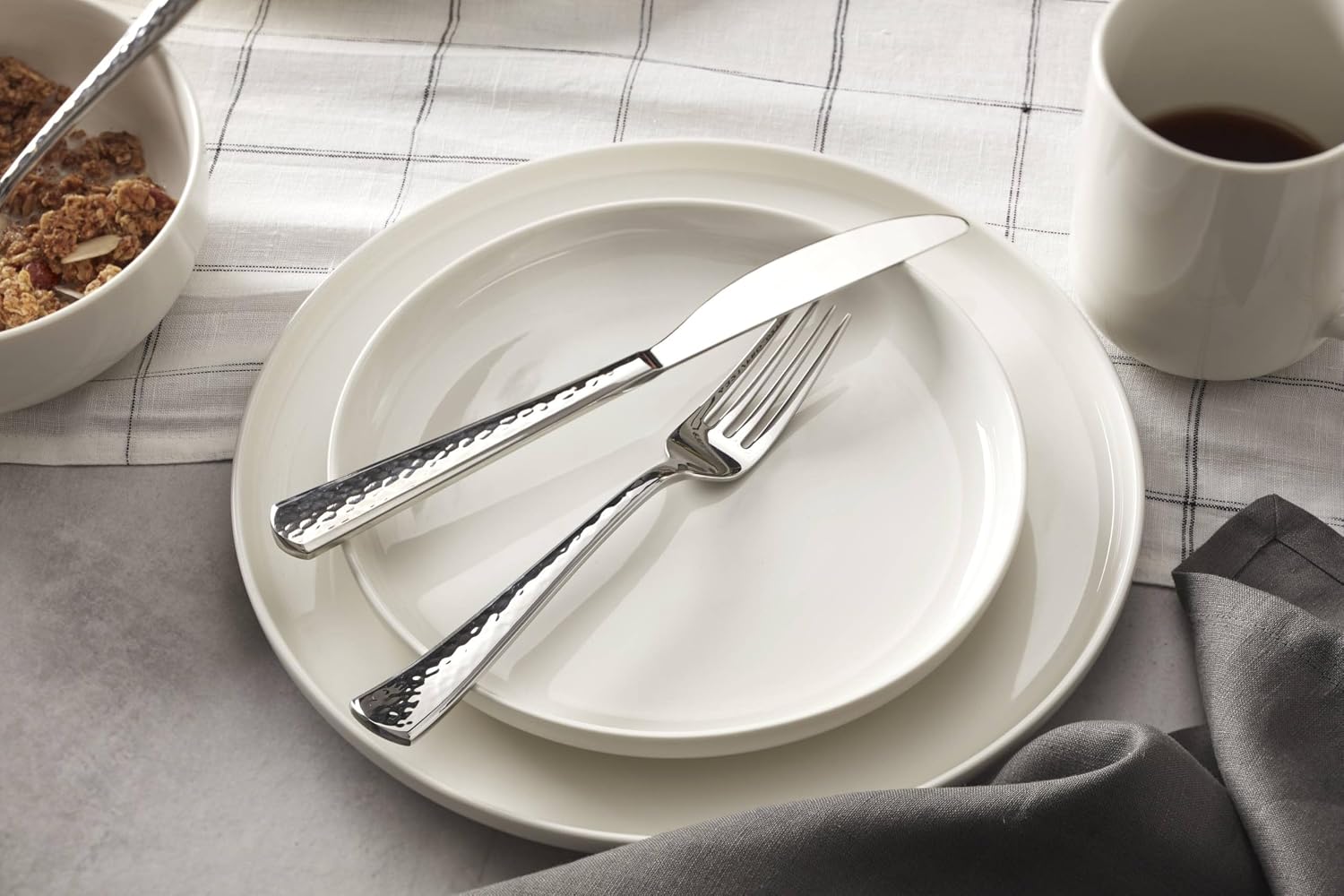 White Porcelain Dinnerware Set - 18-Piece - Image 8