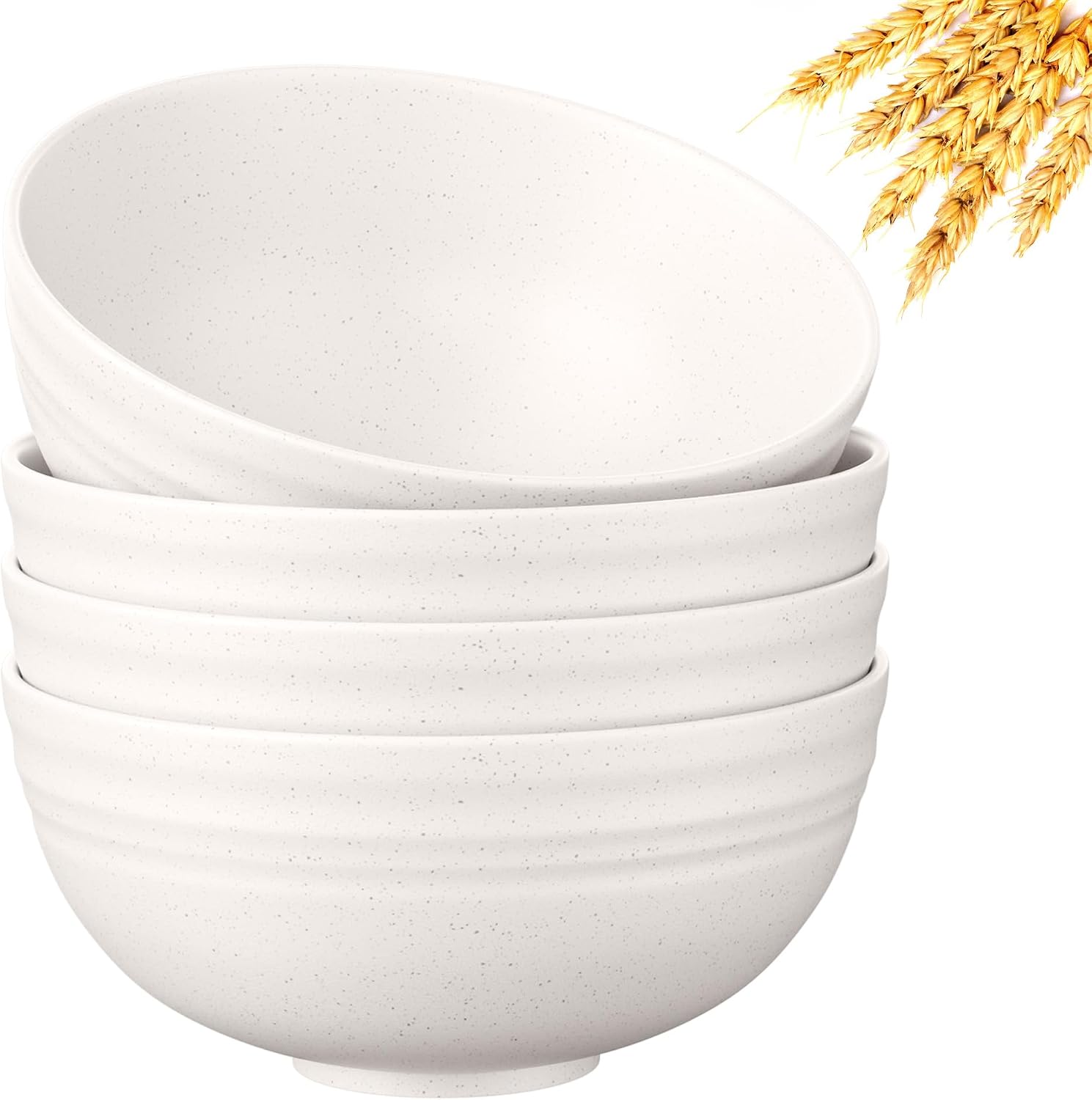 Wheat Straw Cereal Bowls - 10-Piece Set - Image 9