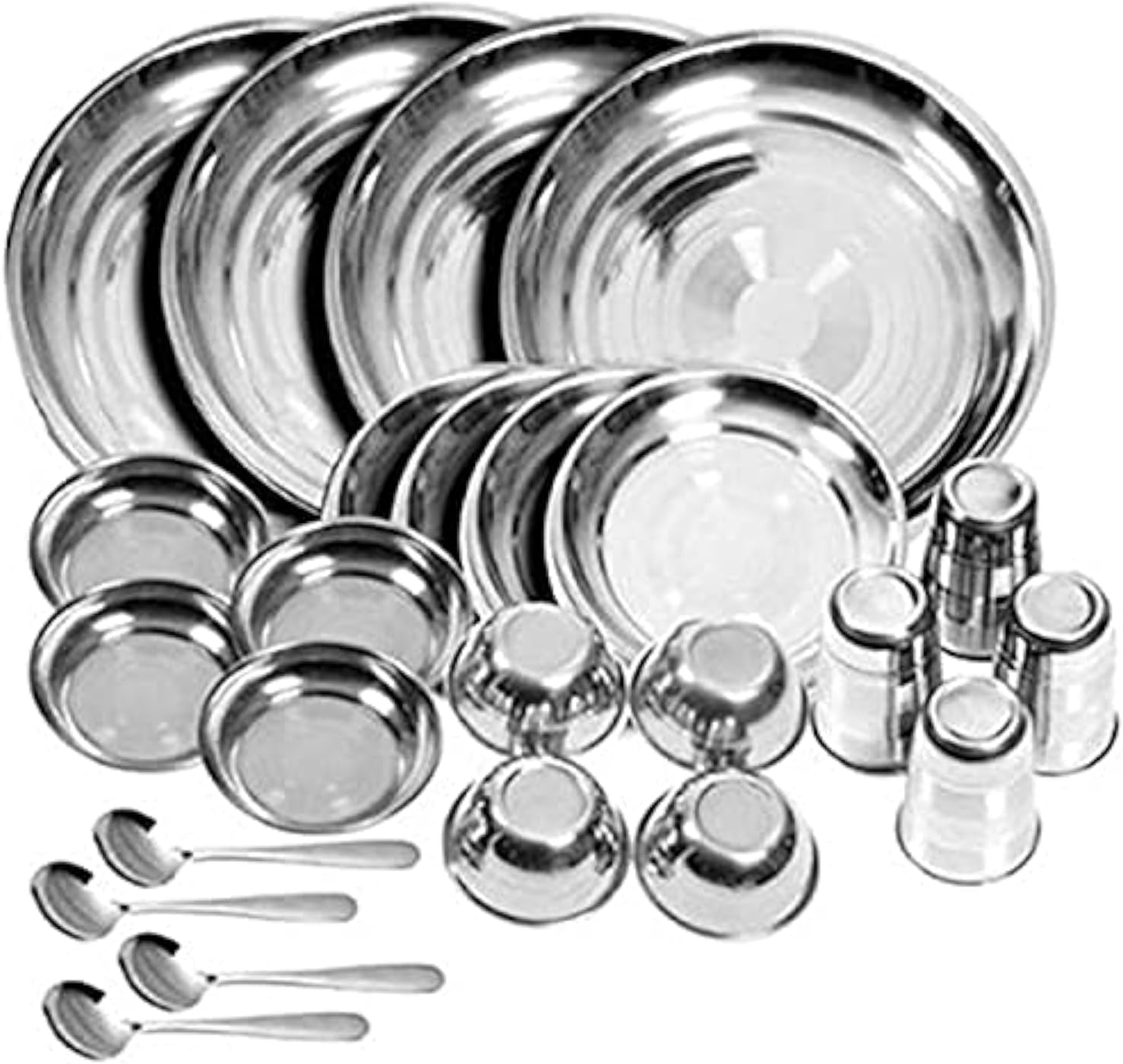 24-Piece Stainless Steel Dinner