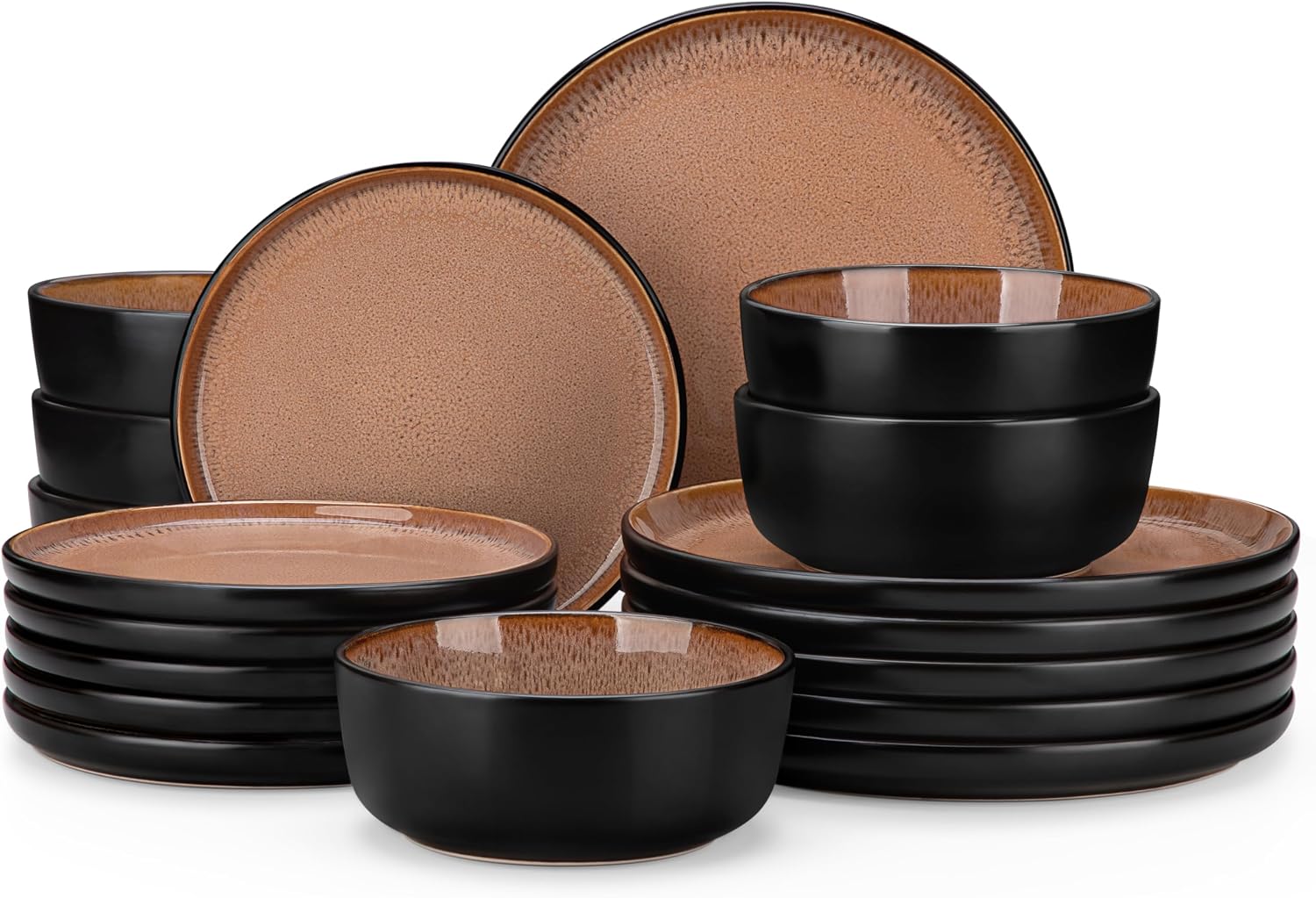 18-Piece Grayish Beige Stoneware - Image 16
