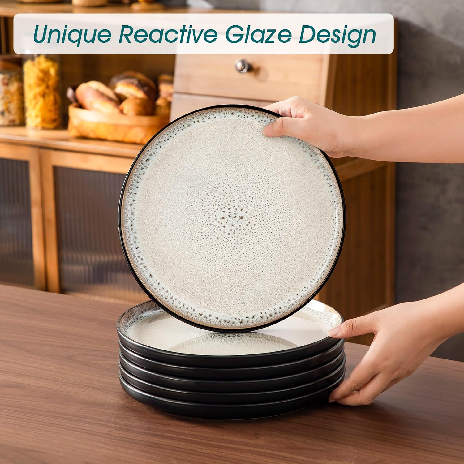 18-Piece Grayish Beige Stoneware - Image 8