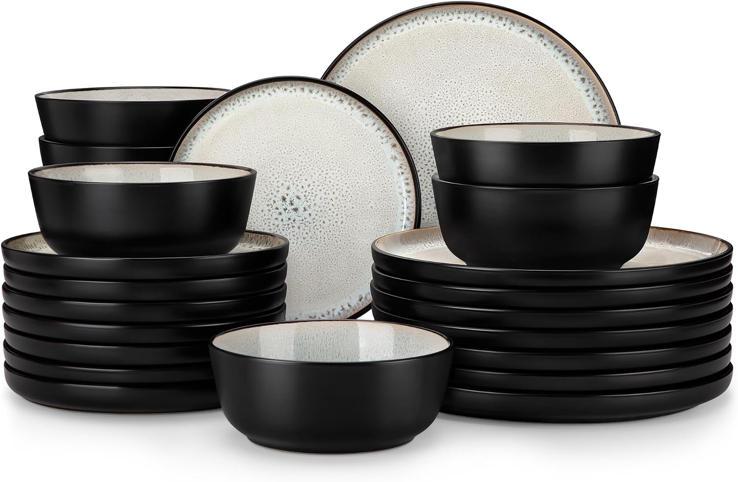 18-Piece Grayish Beige Stoneware - Image 20