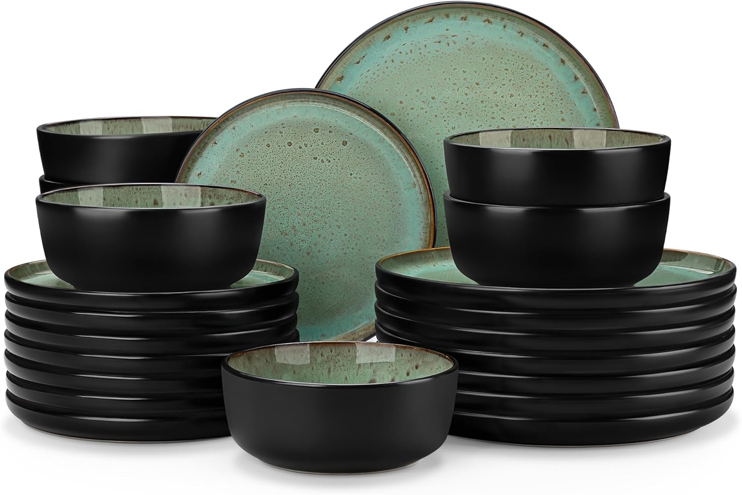18-Piece Grayish Beige Stoneware - Image 13