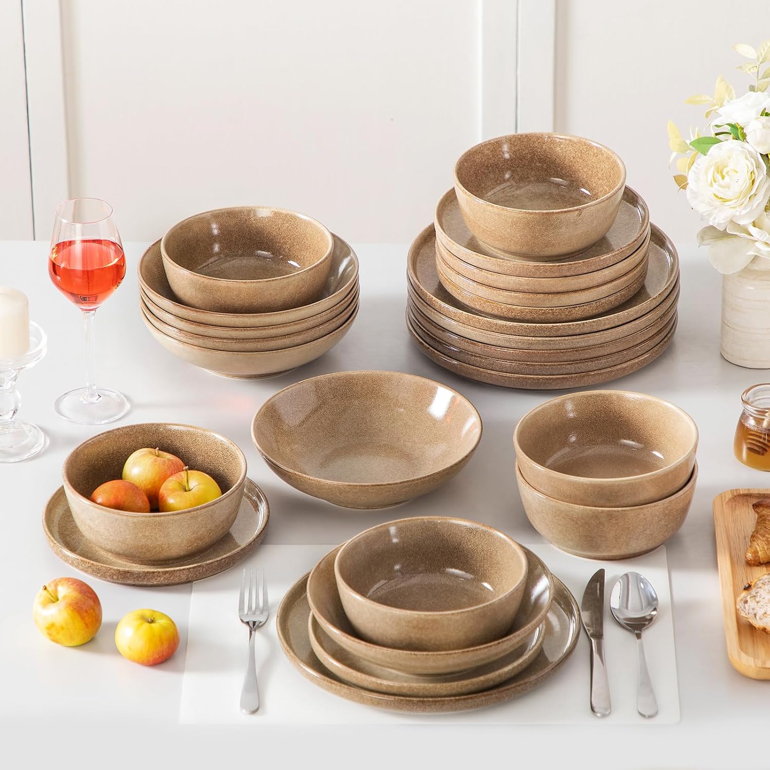 18-Piece Smoky Teal Dinnerware - Image 25