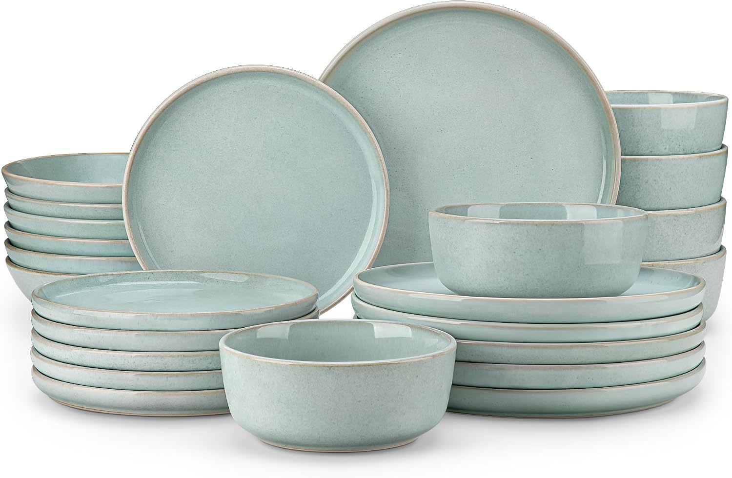 18-Piece Smoky Teal Dinnerware - Image 14