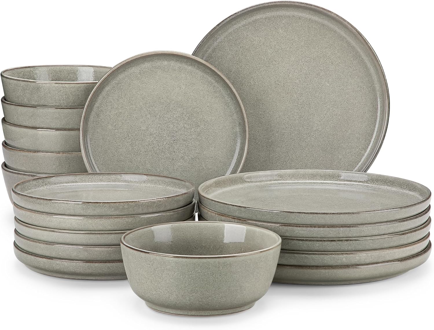 18-Piece Smoky Teal Dinnerware - Image 15