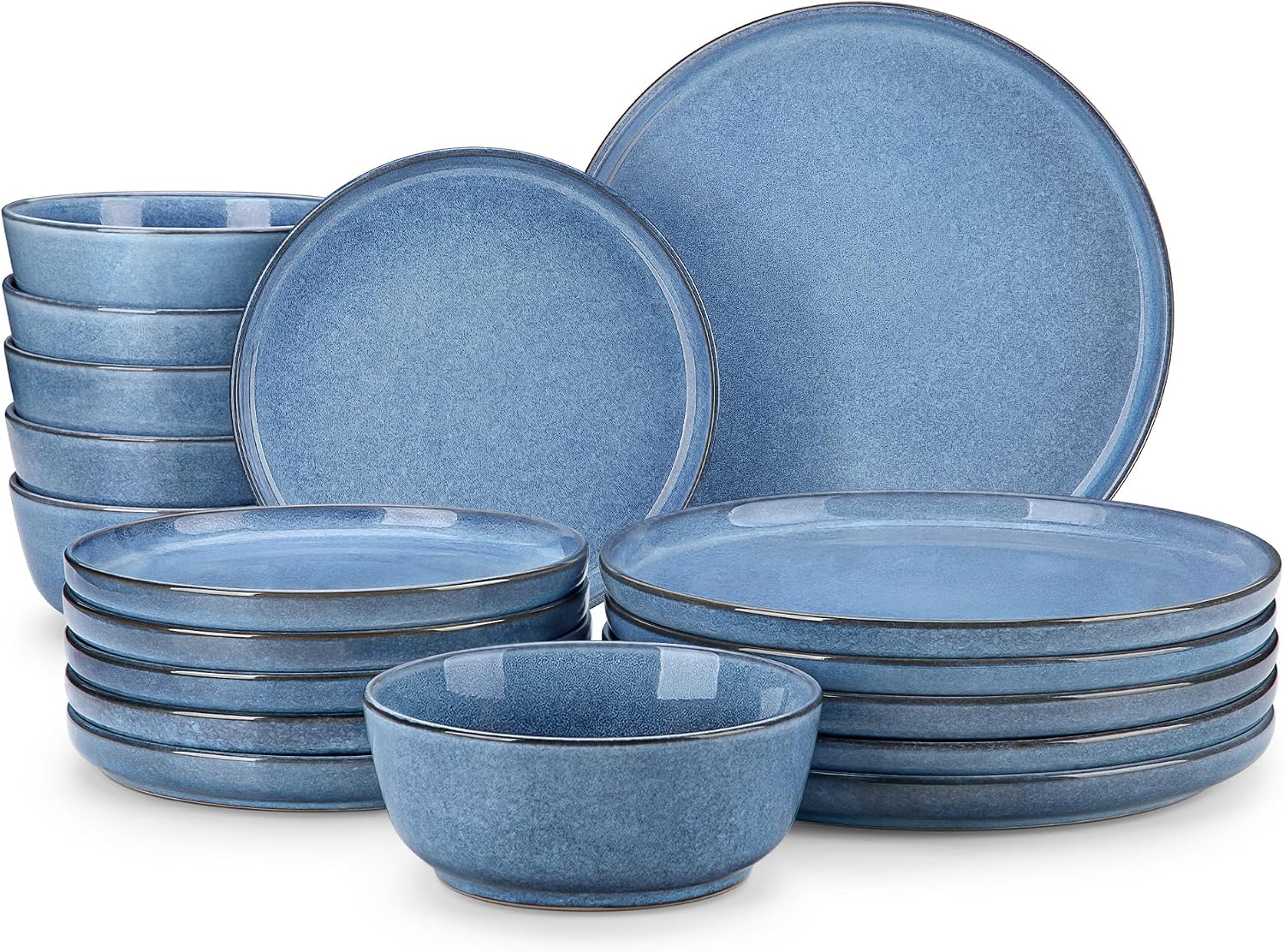 18-Piece Smoky Teal Dinnerware - Image 10