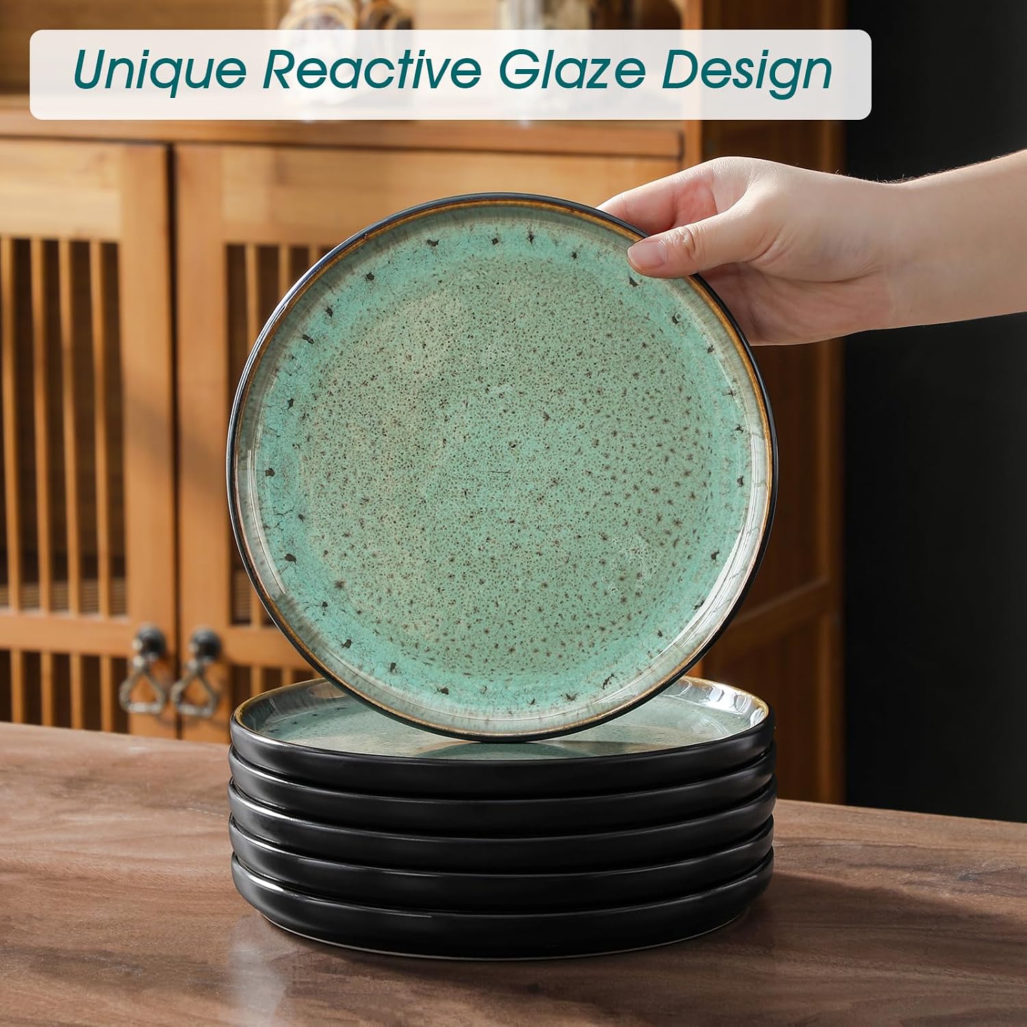 Turf Green Stoneware Dinnerware - Image 9
