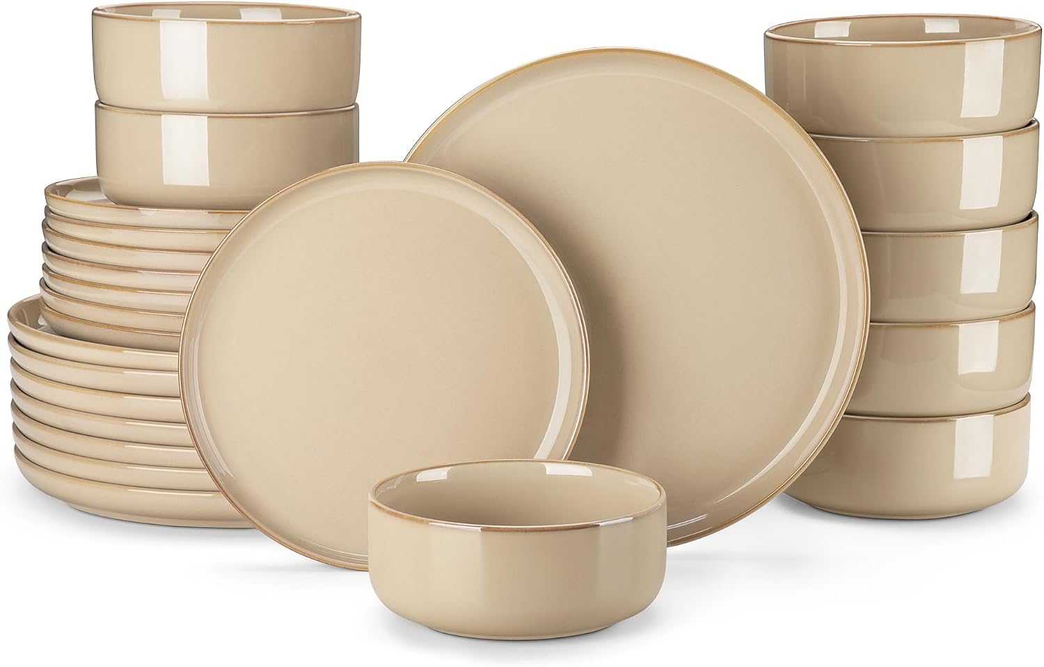 Grey-blue Reactive Glaze Dinnerware - 12-Piece Set - Image 18