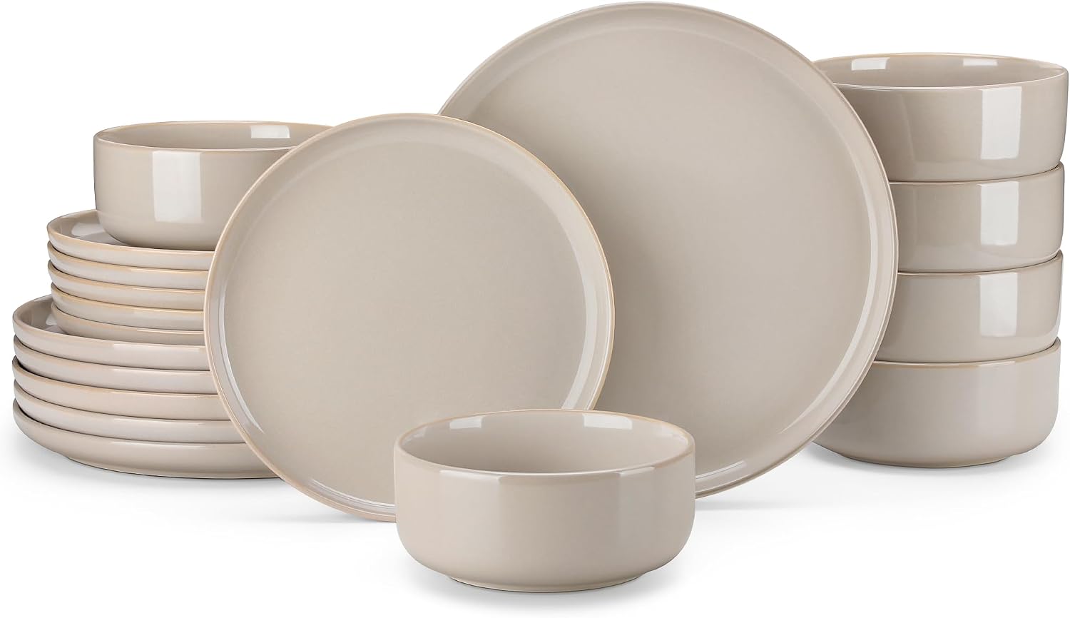 Grey-blue Reactive Glaze Dinnerware - 12-Piece Set - Image 23